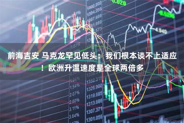 前海吉安 马克龙罕见低头：我们根本谈不上适应！欧洲升温速度是全球两倍多